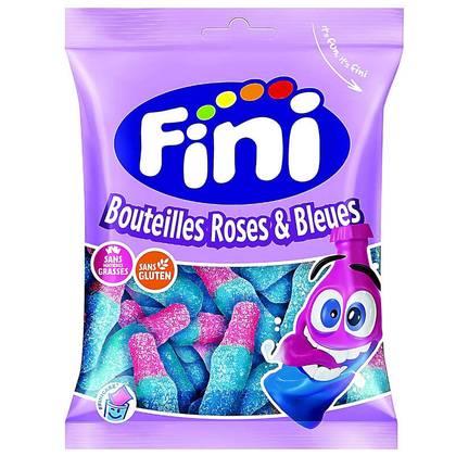 FINI - bouteilles roses et bleues